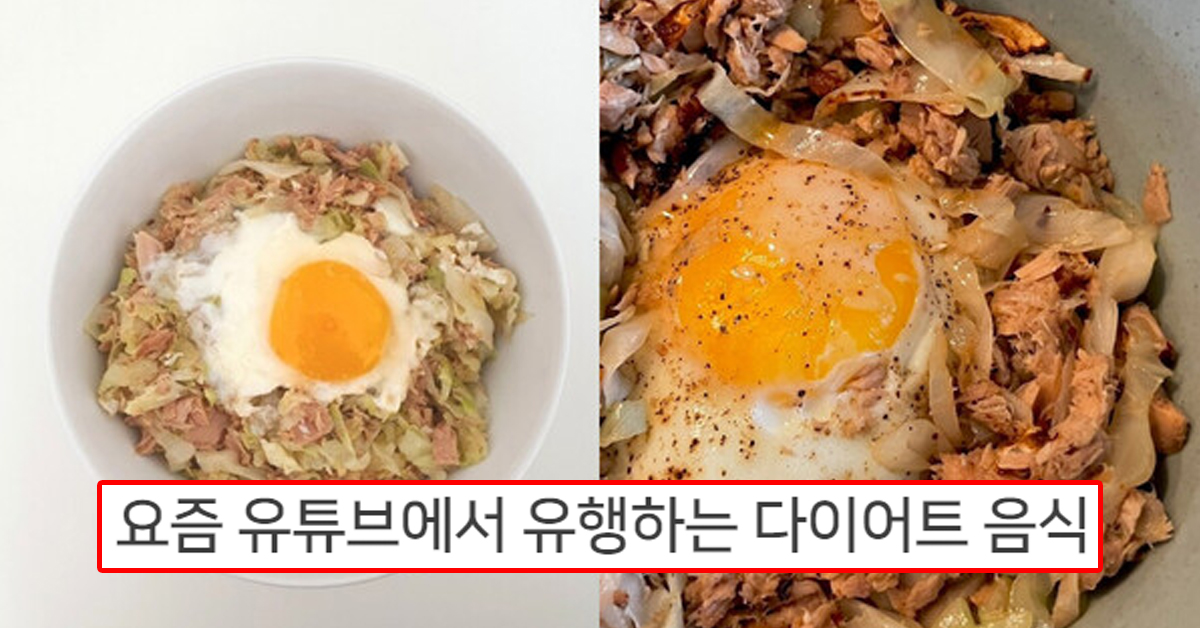 요즘 유튜브에서 유행하는 다이어트 음식