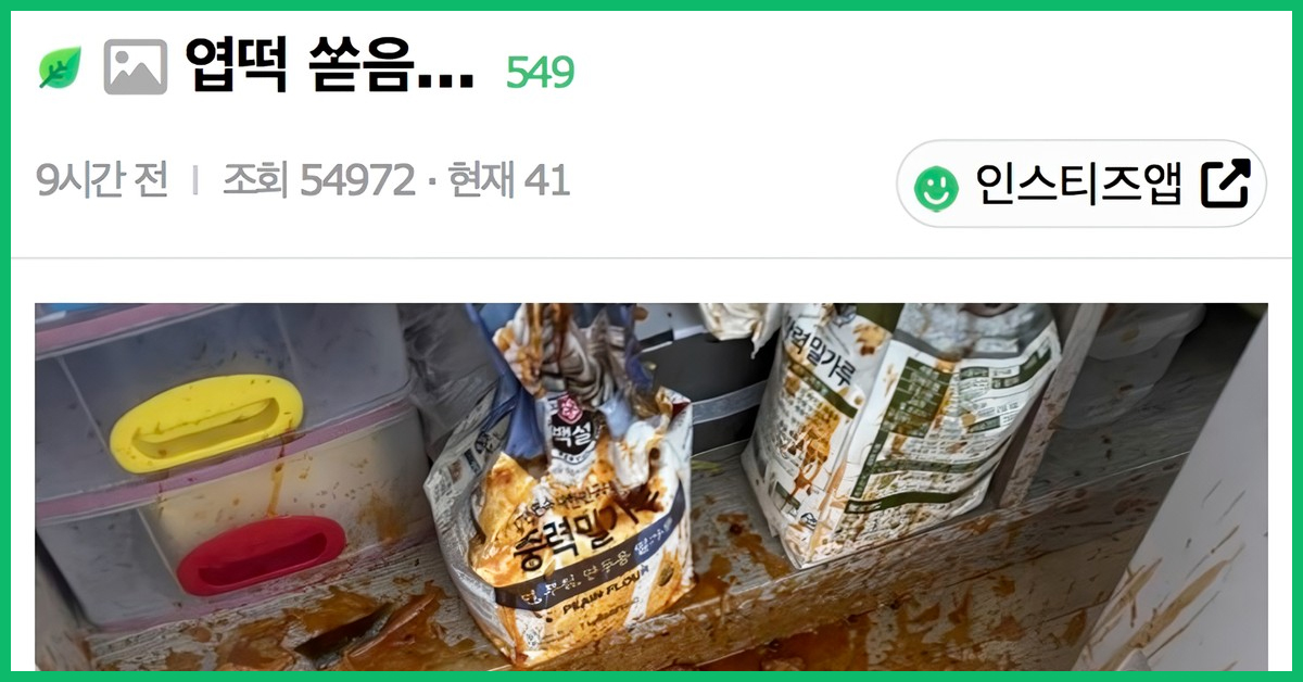엽떡 쏟음...
