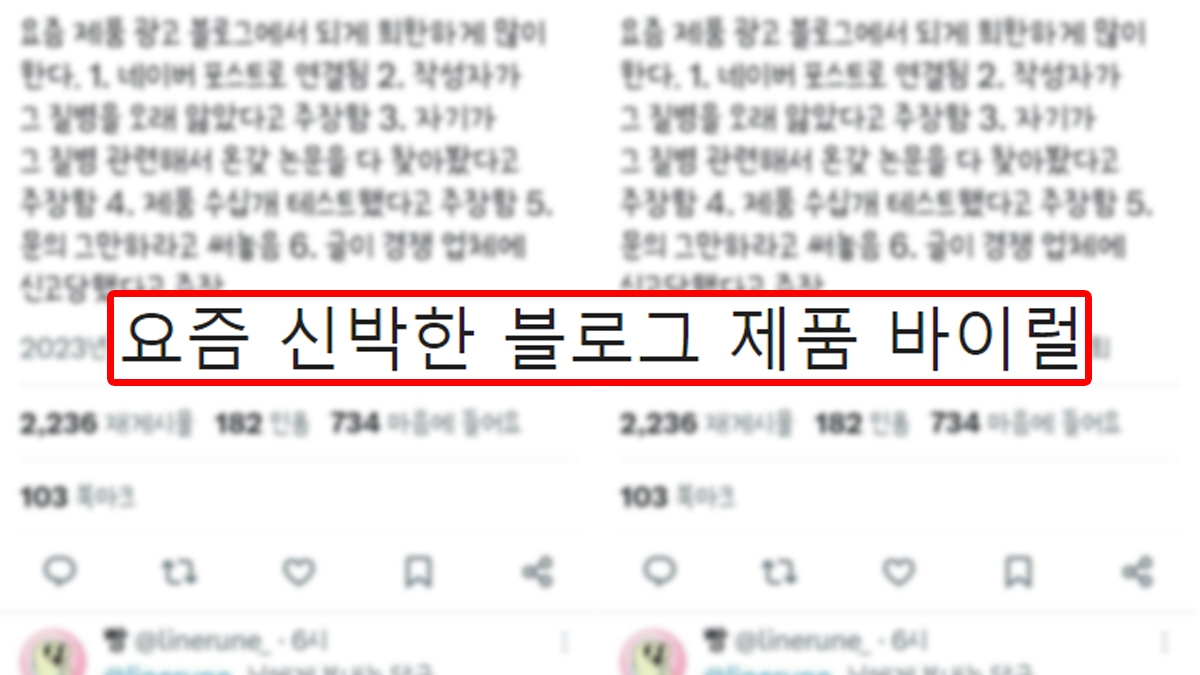 요즘 신박한 블로그 제품 바이럴