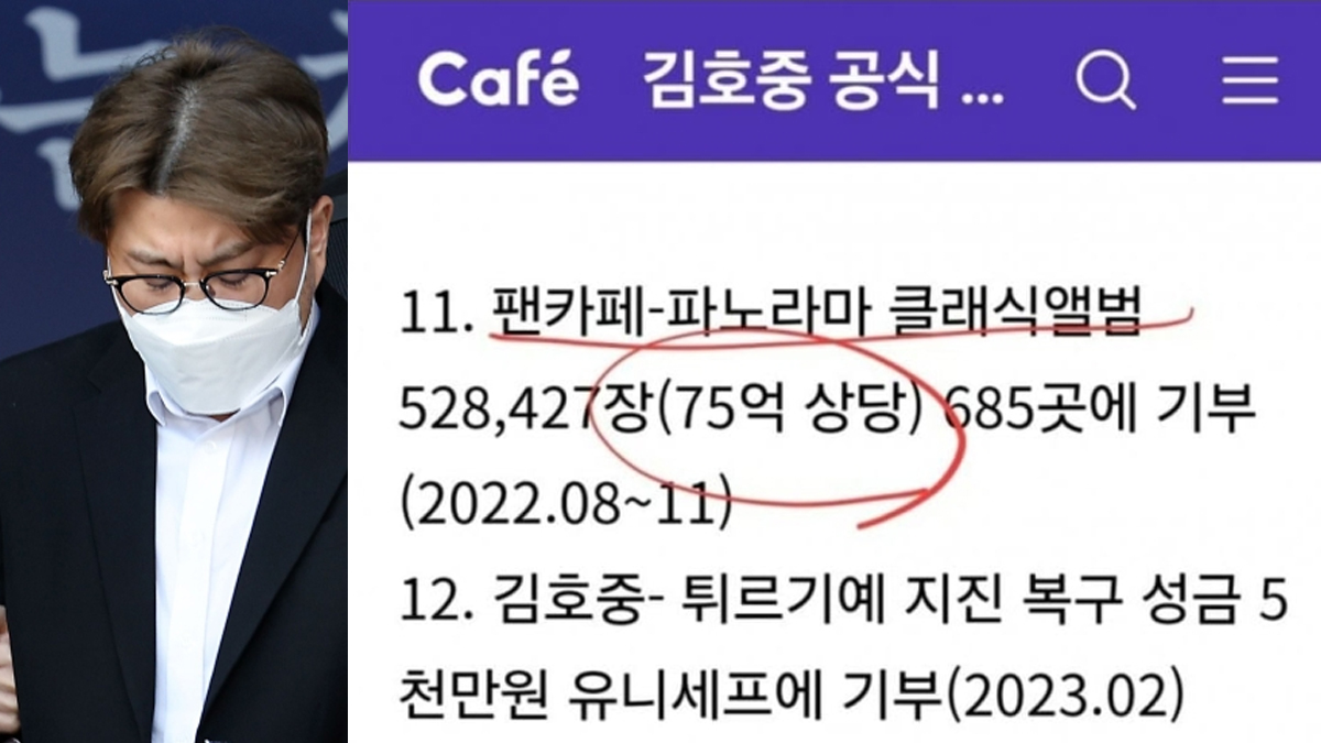 “김호중 100억 기부 정상참작” 요구… 알고보니 75억이 앨범이었다